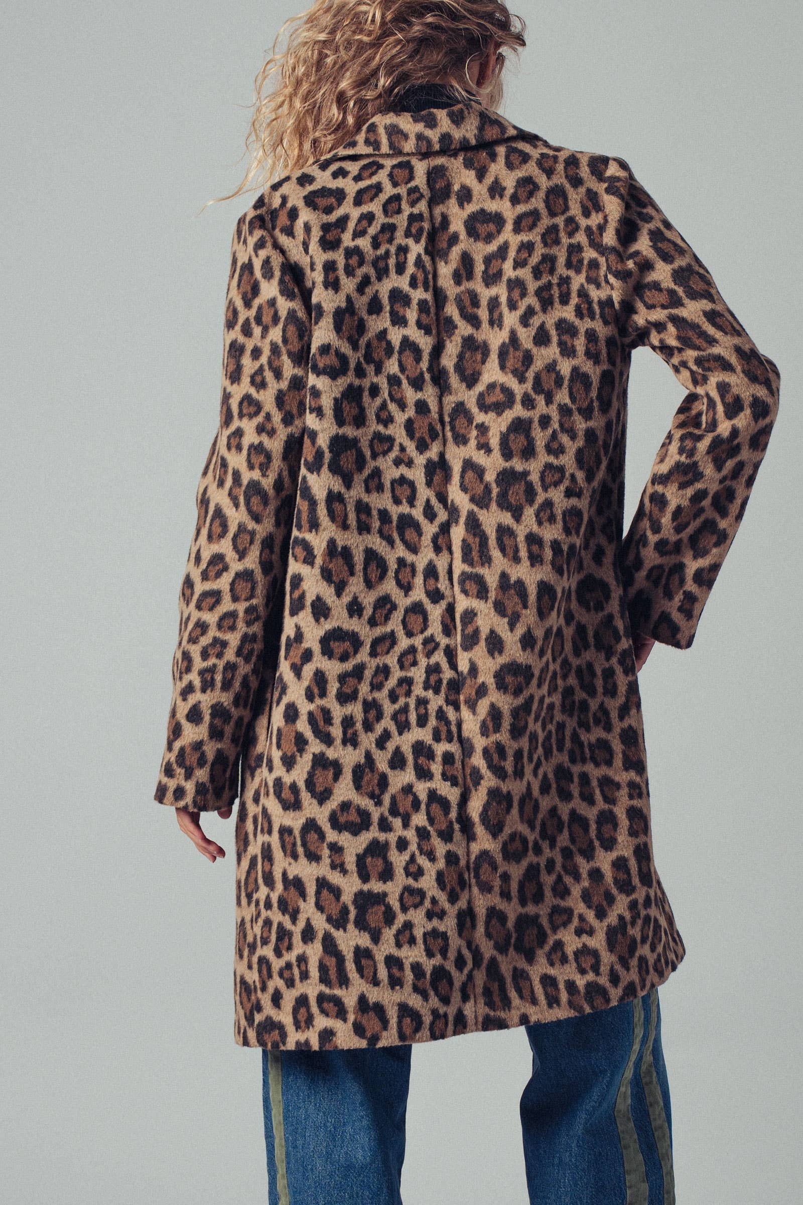Leopard  Oversized Statement Coat