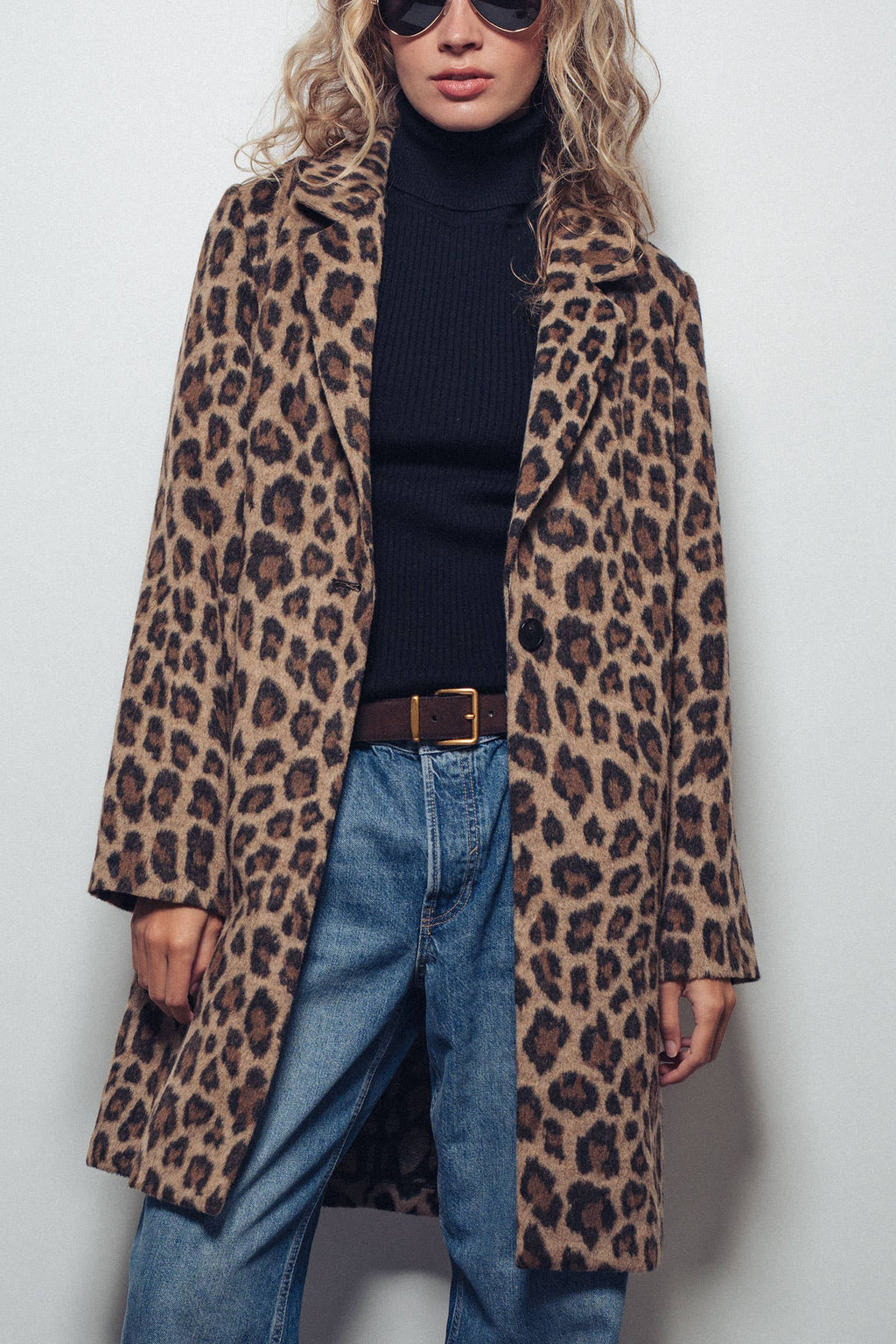 Leopard  Oversized Statement Coat