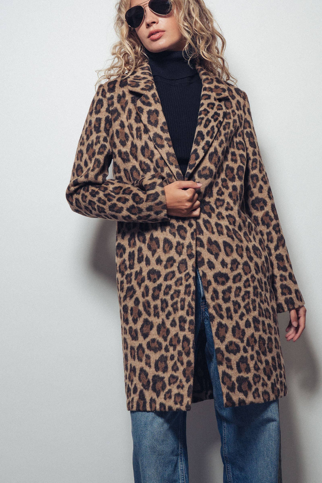 Leopard  Oversized Statement Coat