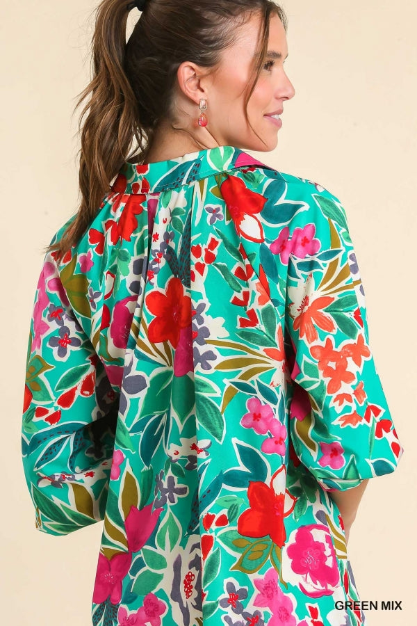 Cassidy Floral Tunic