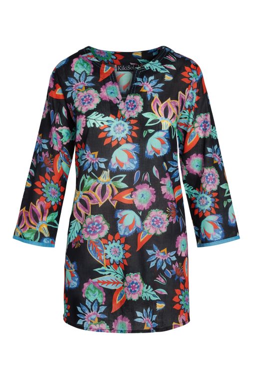 Black Floral Tunic
