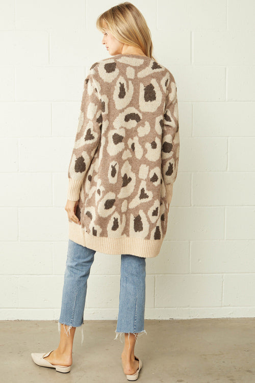 Animal Print Cardigan