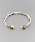 Cream Pearl Cable Cuff