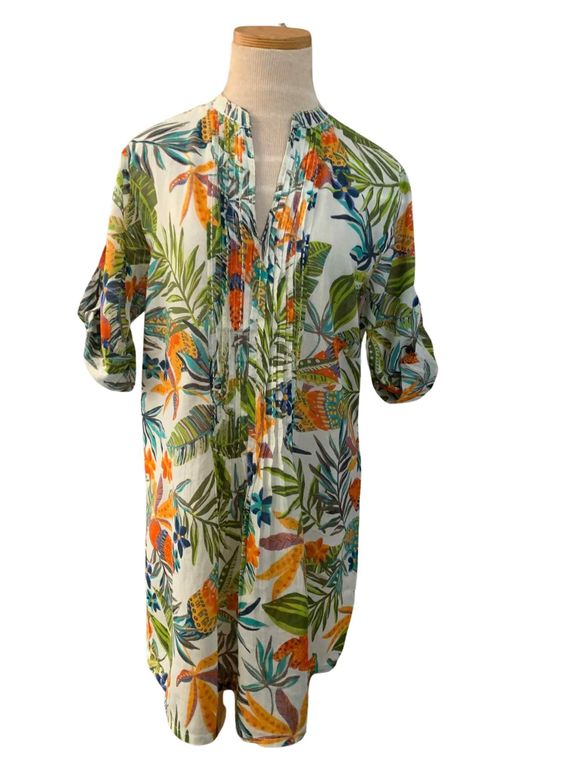 Paradise Pleated Tunic