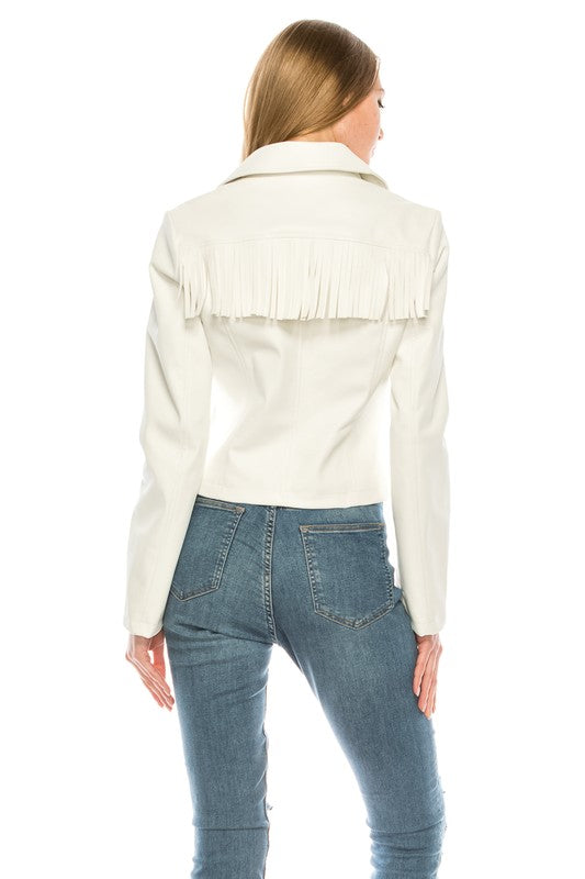 Tenley Faux leather jacket