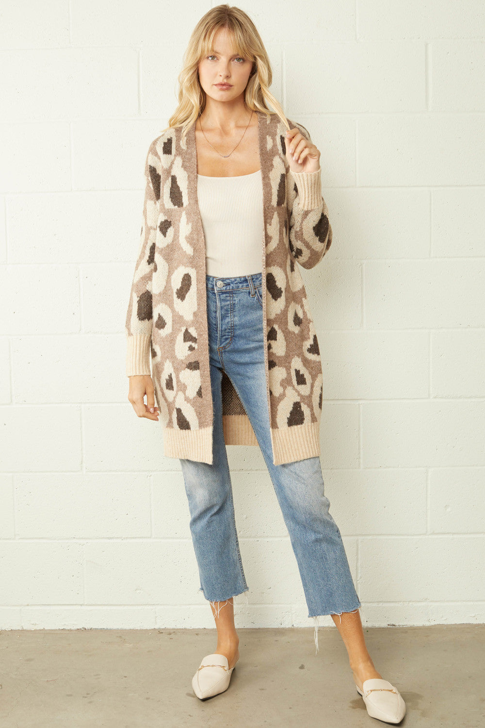 Animal Print Cardigan