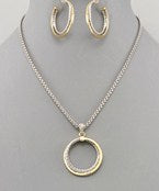 Two Tone Cable Necklace
